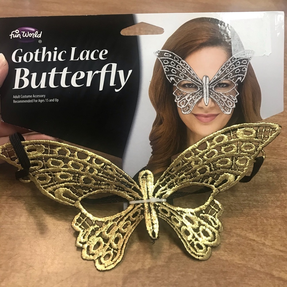 Gothic Lace Butterfly Adult Costume Accessory